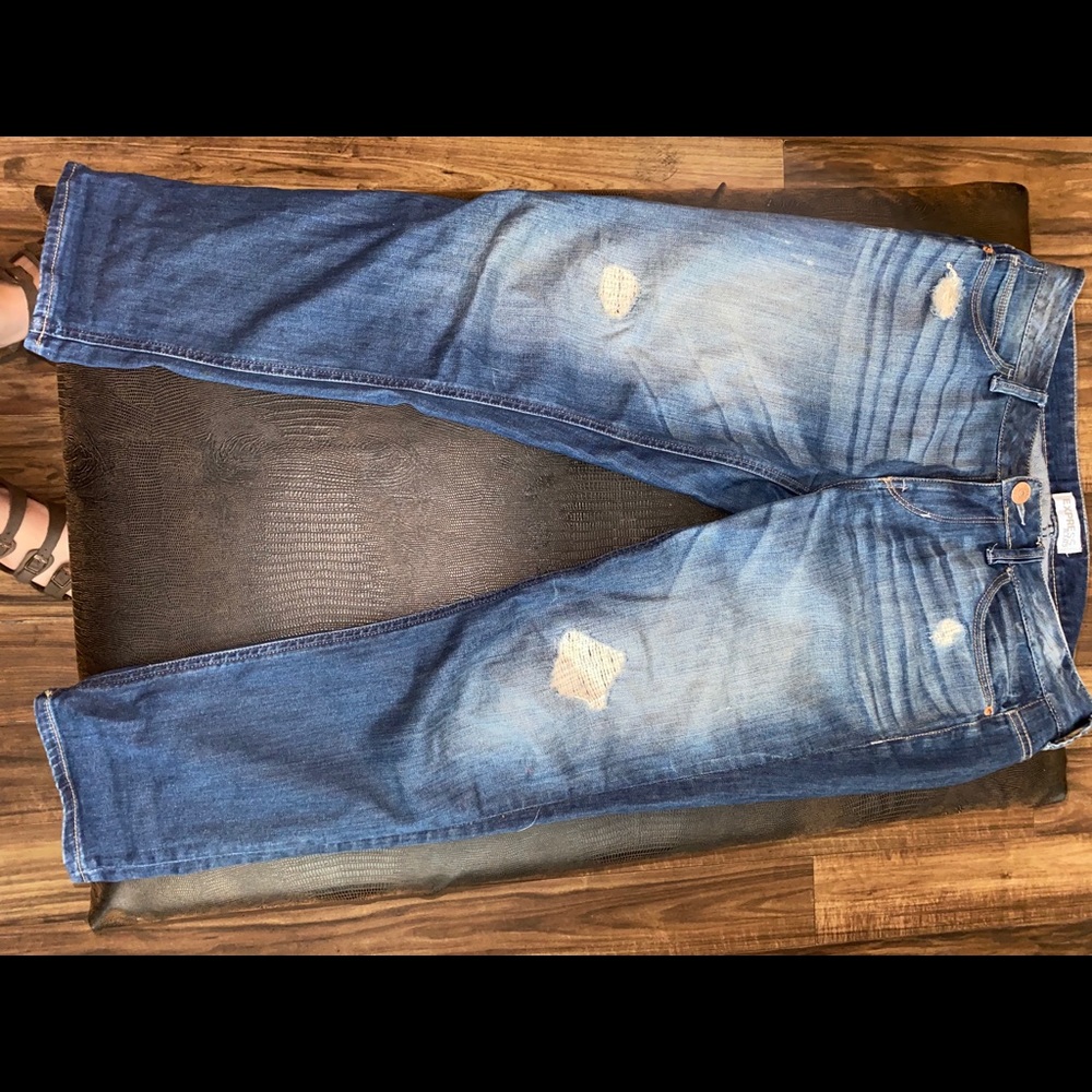 Express Mid rise straight jeans size 6